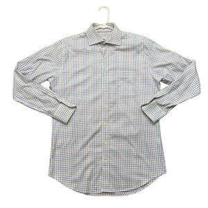 Peter Millar Men’s Plaid Button Down Dress‎ Shirt Size Medium